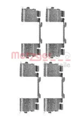 109-1730 METZGER Комплектующие, колодки дискового тормоза