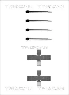 8105 101288 TRISCAN Комплектующие, колодки дискового тормоза