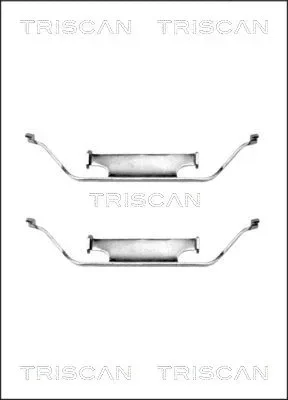 8105 111571 TRISCAN Комплектующие, колодки дискового тормоза