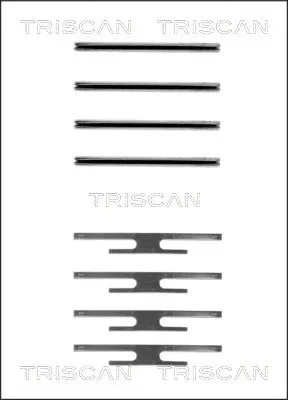 8105 241412 TRISCAN Комплектующие, колодки дискового тормоза