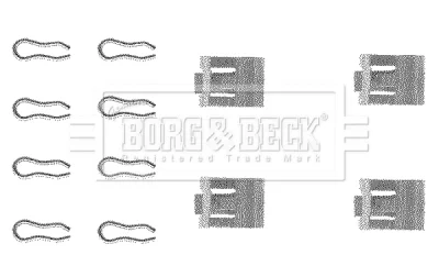 BBK1001 BORG & BECK Комплектующие, колодки дискового тормоза