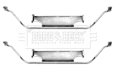 BBK1013 BORG & BECK Комплектующие, колодки дискового тормоза