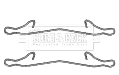 BBK1036 BORG & BECK Комплектующие, колодки дискового тормоза