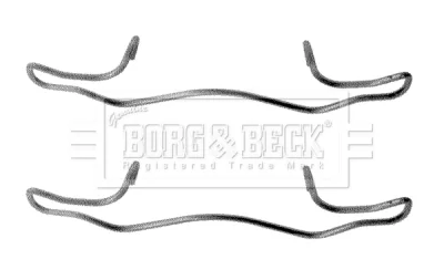 BBK1180 BORG & BECK Комплектующие, колодки дискового тормоза