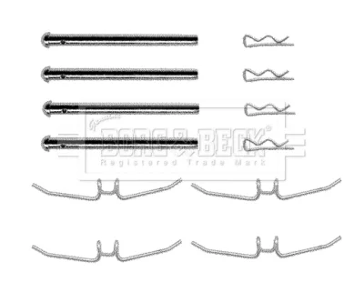 BBK1194 BORG & BECK Комплектующие, колодки дискового тормоза