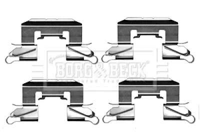 BBK1212 BORG & BECK Комплектующие, колодки дискового тормоза