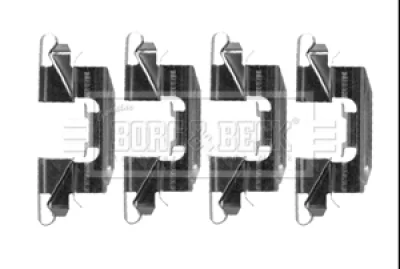 BBK1245 BORG & BECK Комплектующие, колодки дискового тормоза