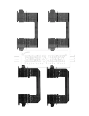 BBK1256 BORG & BECK Комплектующие, колодки дискового тормоза