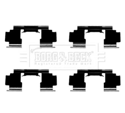 BBK1436 BORG & BECK Комплектующие, колодки дискового тормоза