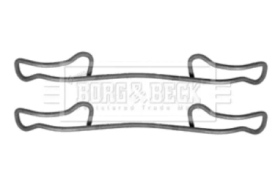 BBK1462 BORG & BECK Комплектующие, колодки дискового тормоза