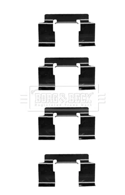 BBK1468 BORG & BECK Комплектующие, колодки дискового тормоза