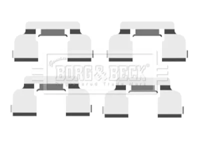 BBK1478 BORG & BECK Комплектующие, колодки дискового тормоза