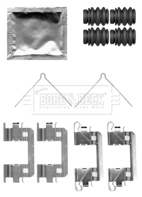 BBK1502 BORG & BECK Комплектующие, колодки дискового тормоза