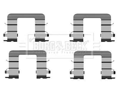 BBK1537 BORG & BECK Комплектующие, колодки дискового тормоза