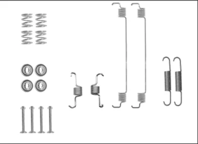 8DZ 355 206-051 BEHR/HELLA/PAGID Комплектующие, тормозная колодка