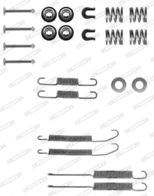 FBA152 FERODO Комплектующие, тормозная колодка