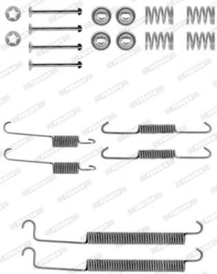 Комплектующие, тормозная колодка FERODO FBA205