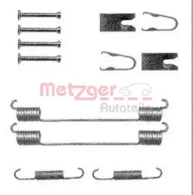 105-0883 METZGER Комплектующие, тормозная колодка