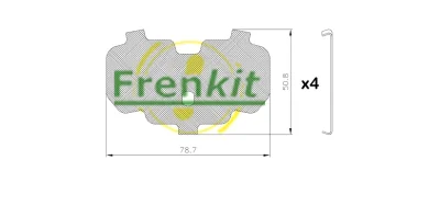 Противоскрипная пластина, тормозные колодки(задняя пластина) FRENKIT 940044
