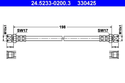 Тормозной шланг ATE 24.5233-0200.3