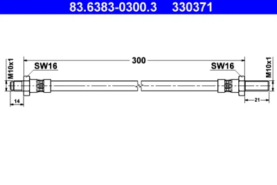 Тормозной шланг ATE 83.6383-0300.3