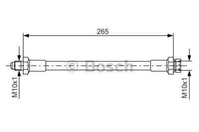 1 987 476 244 BOSCH Тормозной шланг