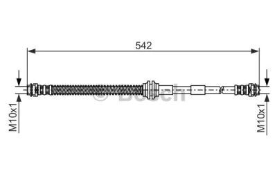 1 987 476 325 BOSCH Тормозной шланг