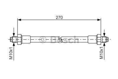 1 987 476 389 BOSCH Тормозной шланг