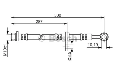 Тормозной шланг BOSCH 1 987 476 526