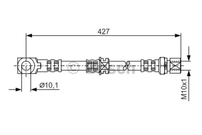 1 987 476 690 BOSCH Тормозной шланг