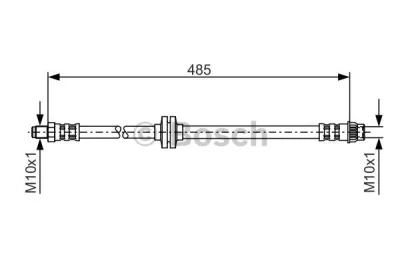 1 987 476 827 BOSCH Тормозной шланг