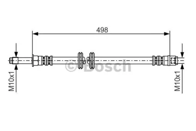 1 987 481 006 BOSCH Тормозной шланг