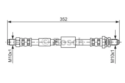 1 987 481 153 BOSCH Тормозной шланг