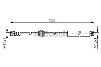 1 987 481 446 BOSCH Тормозной шланг