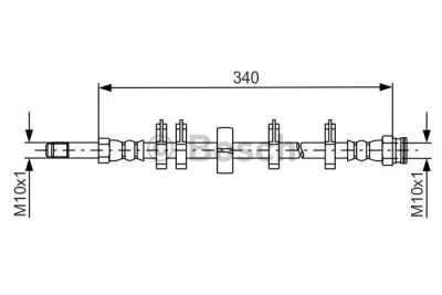 1 987 481 667 BOSCH Тормозной шланг