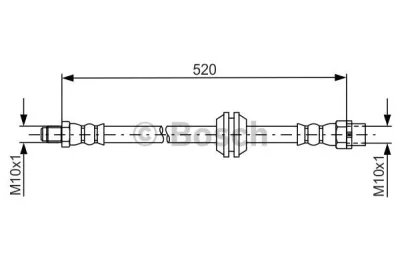 1 987 481 680 BOSCH Тормозной шланг