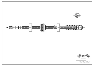 Тормозной шланг CORTECO 19032213