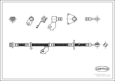 19032248 CORTECO Тормозной шланг