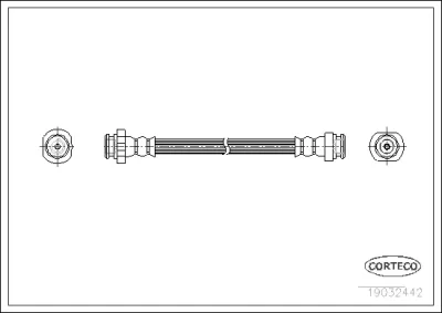 19032442 CORTECO Тормозной шланг