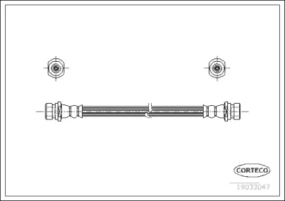 Тормозной шланг CORTECO 19033047