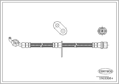19033064 CORTECO Тормозной шланг