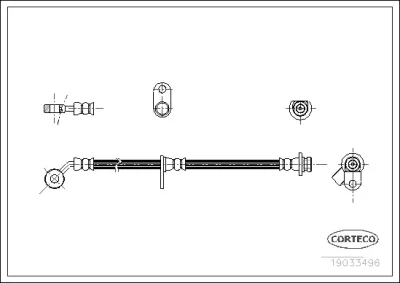 19033496 CORTECO Тормозной шланг
