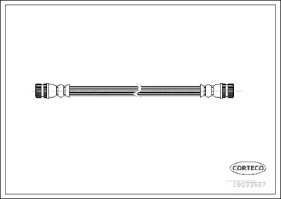 19033587 CORTECO Тормозной шланг