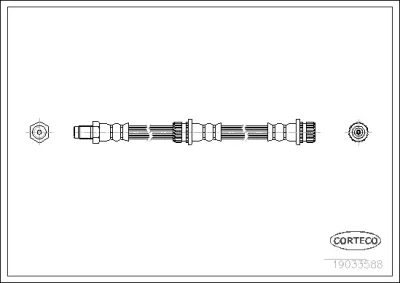 19033588 CORTECO Тормозной шланг