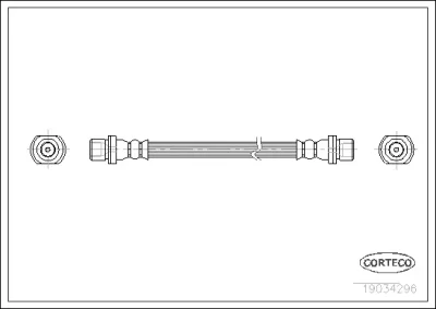 19034296 CORTECO Тормозной шланг