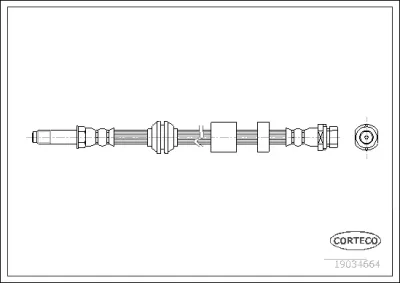 19034664 CORTECO Тормозной шланг