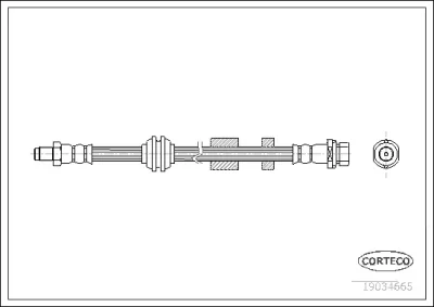 19034665 CORTECO Тормозной шланг