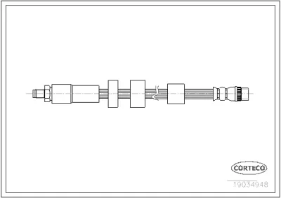 19034948 CORTECO Тормозной шланг