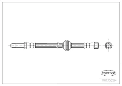19035284 CORTECO Тормозной шланг