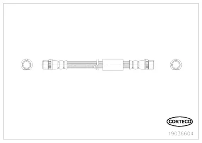 19036604 CORTECO Тормозной шланг